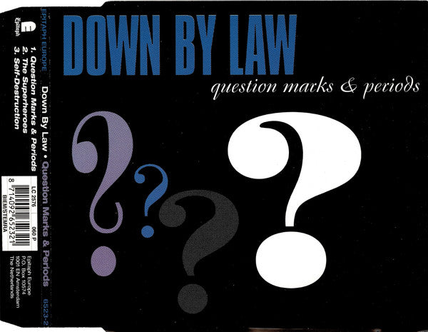 Down By Law (2) : Question Marks & Periods (CD, Single)
